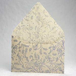 silver filigree envelope