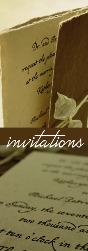 Handmade Paper Wedding Invitations