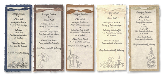 Handmade Paper for Wedding Invitations - Wildflower Seeds