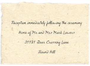 Seeded Lotka Reception Cards