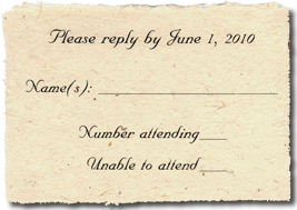 Custom Seeded Lotka Reply Card