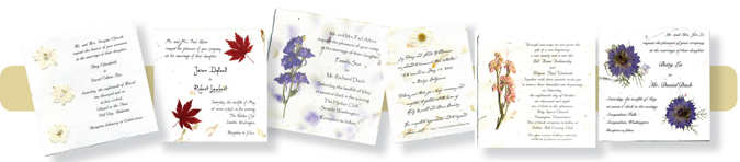 Pressed Flower Invitations