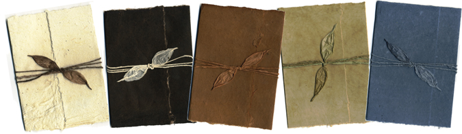 bi-fold style natural dyed invitations