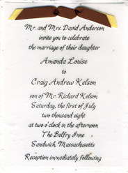 handmade party invitation