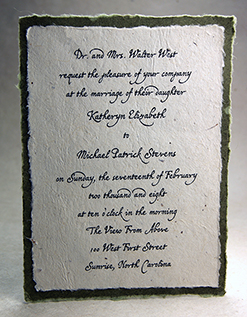 layered panel invitation