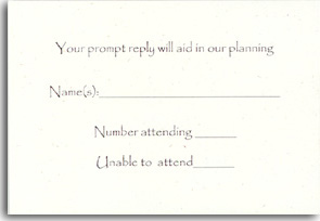 Recycled Reply Card