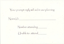 recycled reply card