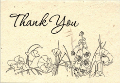 flower seed thank you notes