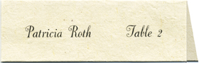 folded place card image