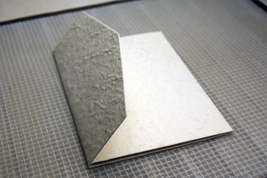 pocket fold invitation handmade paper