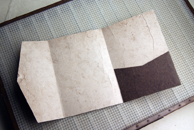 pocket fold invitation handmade paper