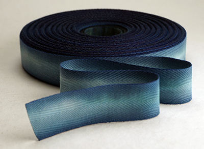 earth cotton hand dyed ribbon