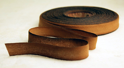 golden cotton hand dyed ribbon 009