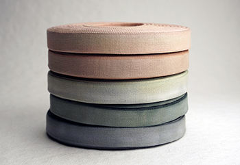 Silk Closed Edge Ribbon in Dusky Sage Green – thenaturalpapercompany