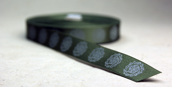 polyester double faced satin ribbon with print