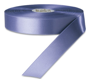 Offray Dusty Blue Eco Friendly Double Face Solid Satin Ribbon