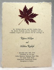 Maple Leaf Accent Invitation