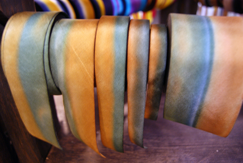 silk ribbon on the rack