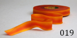 Earth Silk Dyed Ribbon 019 orange red