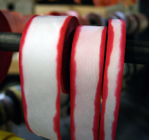 silk ribbon on the rack