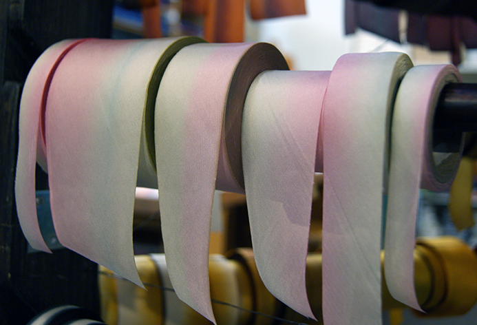 silk ribbon on the rack