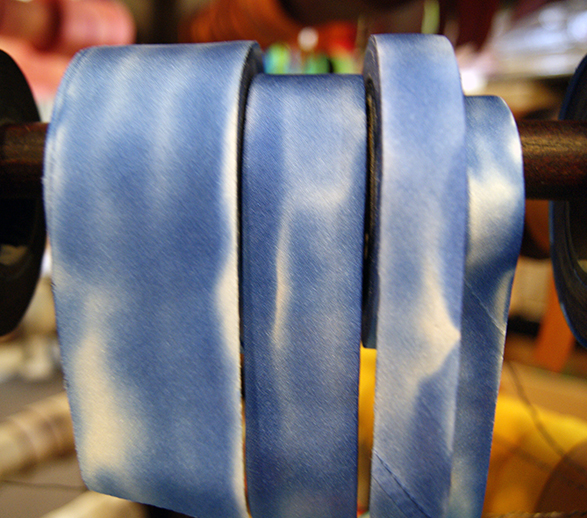 silk ribbon on the rack