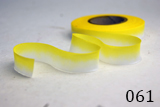 Earth Silk Dyed Ribbon - yellow white 061