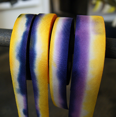 silk ribbon on the rack