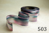 Earth Silk Dyed Ribbon - 503 black pink