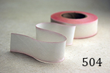 Earth Silk Dyed Ribbon - 504 pink edged