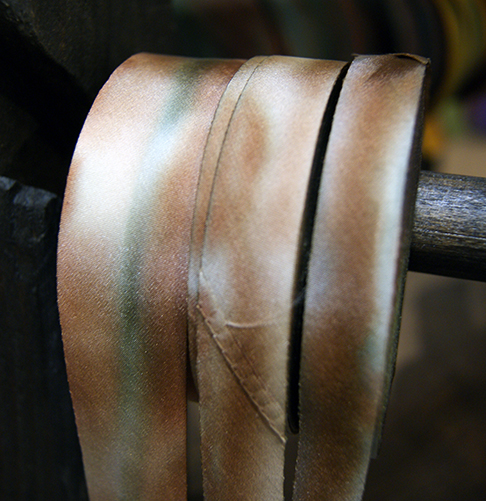 silk ribbon on the rack