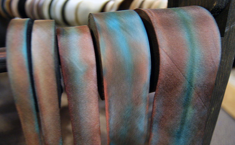 silk ribbon on the rack