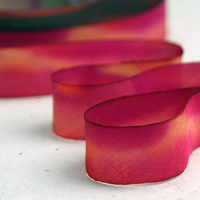 Earth Silk Dyed Ribbon 026 red