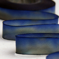 Earth Silk Dyed Ribbon 041 blue