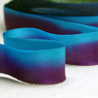 Earth Silk Dyed Ribbon 043 blue