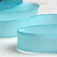 Earth Silk Dyed Ribbon 047 blue
