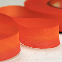 Earth Silk Dyed Ribbon - orange pink 065