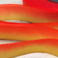 Earth Silk Dyed Ribbon - 074 orange yellow