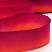 Earth Silk Dyed Ribbon - 075 orange purple