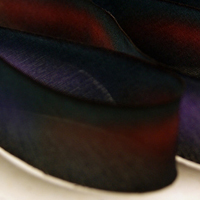 Earth Silk Dyed Ribbon - 076 purple black red