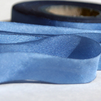 Earth Silk Dyed Ribbon - 084 Blue
