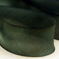 Earth Silk Dyed Ribbon - 087 Grey