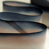 Earth Silk Dyed Ribbon - 095 black brown