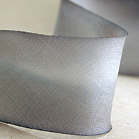 Earth Silk Dyed Ribbon - 096 grey