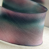 Earth Silk Dyed Ribbon - 503 black pink