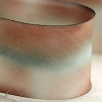 Earth Silk Dyed Ribbon - 508 Brown Black