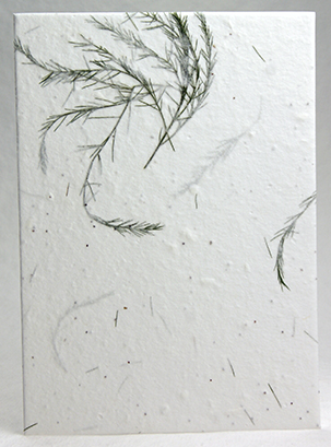 Tree fern handmade paper