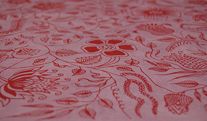 Pink and Red Flower Print Paper