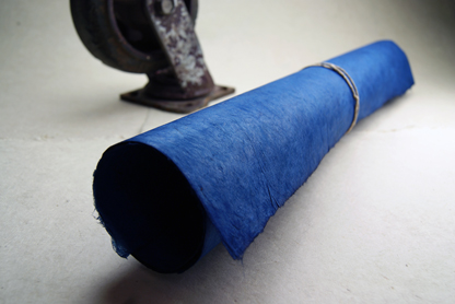 cobalt blue paper roll