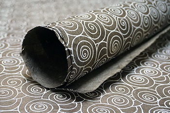 brown spiral paper roll